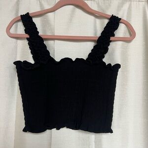 Reformation smocked crop tank